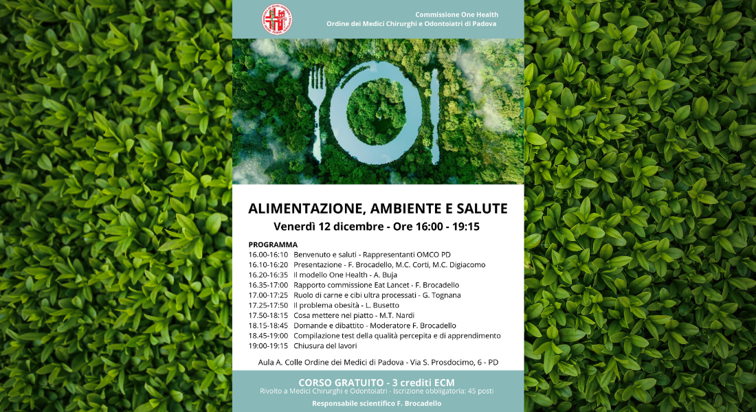 Clicca per accedere all'articolo Alimentazione, ambiente e salute - Commissione One Health